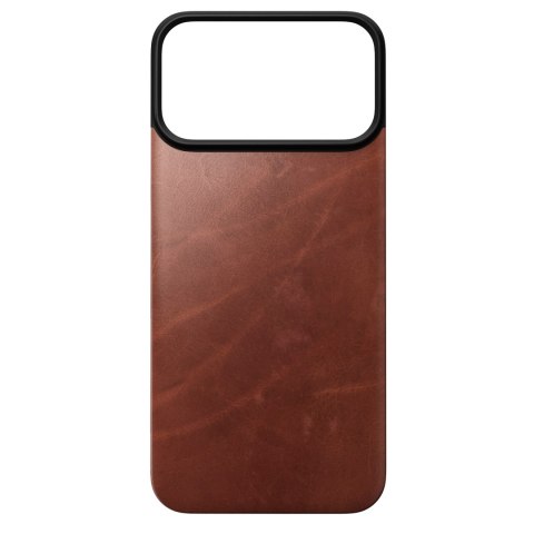 NOMAD Magnetic Leather Back - nakładka magnetyczna na iPhone 18 Pro Max / 17 Pro Max kompatybilna z MagSafe, skóra Horween (olde