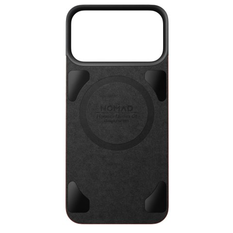 NOMAD Magnetic Leather Back - nakładka magnetyczna na iPhone 18 Pro Max / 17 Pro Max kompatybilna z MagSafe, skóra Horween (olde