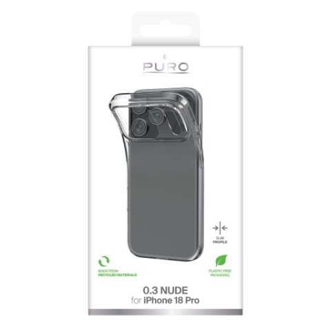 Puro 0.3 Nude - etui do iPhone 18 Pro / 17 Pro (transparent)